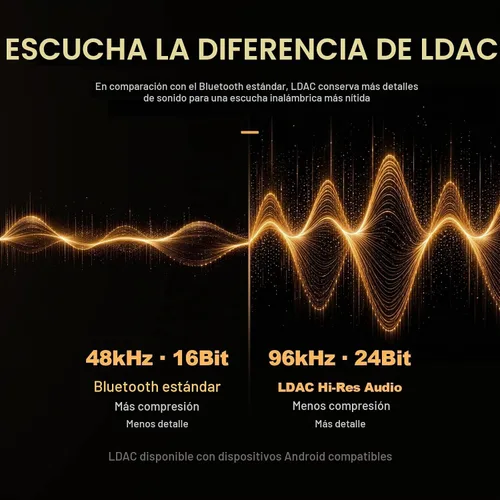 Vista 2 de Nylavee Altavoces de escritorio, Altavoces de computadora de alta resolución para PC de escritorio con LDAC