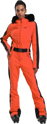 Vista 11 de GSOU SNOW Traje de esquí para mujer, traje de nieve de una pieza, para snowboard, delgado, aislante, impermeable, resistente al viento