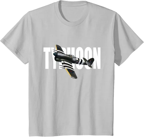 Vista 67 de RAF Hawker Typhoon WW2 Fighter Aircraft T-Shirt