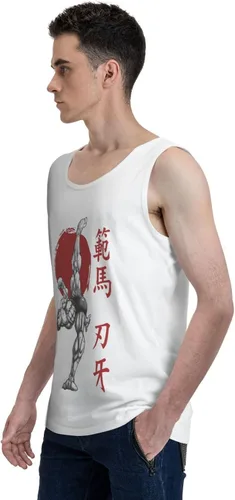 Vista 5 de Camiseta sin mangas de anime Baki The Grappler Hombre Verano Camisetas sin mangas Chaleco de moda