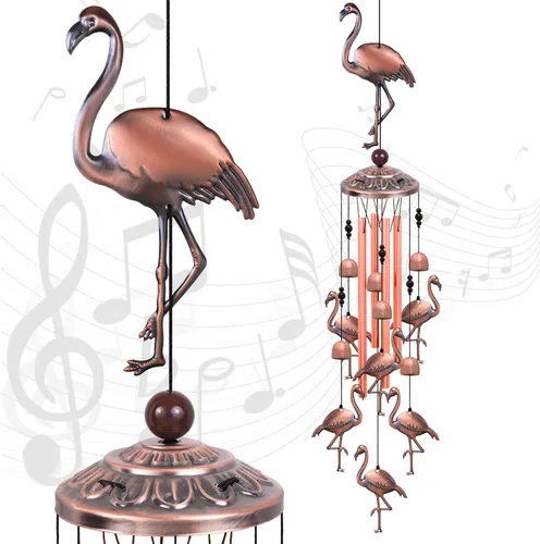 Vista 12 de Campanillas de viento de ángel para exteriores, regalos para mamá, abuela y familia, atrapa viento de música, adornos de ángeles móviles, campanas