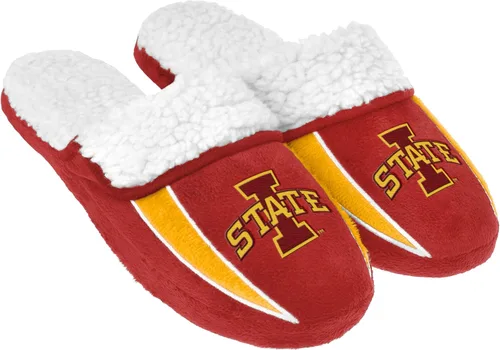 Vista 14 de FOCO mens NCAA College Team Logo Sherpa Moccasin Slippers