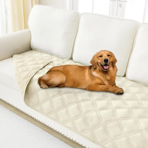 Vista 56 de Smiry Funda impermeable para cama de perro, manta reversible para mascotas para sofá Manta suave lavable para perro, funda a prueba de fugas