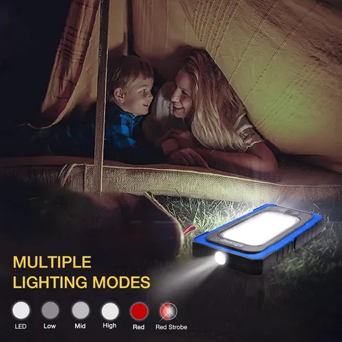 Vista 8 de WARSUN Y36 y Y40 - Luz de trabajo LED recargable, magnética, portátil, mecánica, funciona con pilas, 1200 lúmenes, súper brillante para reparación