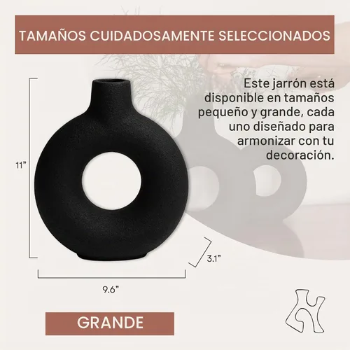 Vista 5 de Oona - Jarrón decorativo moderno para decoración del hogar