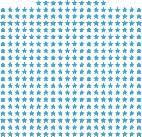 Vista 40 de LiteMark Calcomanías de vinilo mate extraíbles con diseño de estrella Blanco