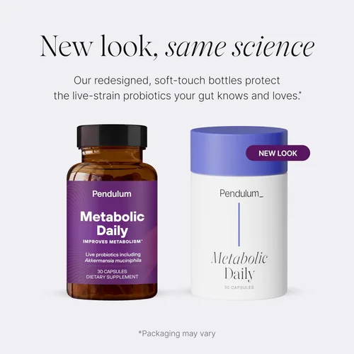 Vista 8 de Pendulum Metabolic Daily - Mezcla patentada de Akkeramansia, Anaerobutyricum, Clostridium y más para mejorar el metabolismo del azúcar