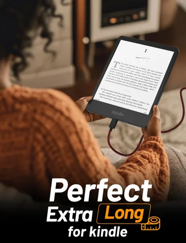 Vista 3 de Cable de carga USB C para Amazon Fire HD 10 de 9ª a 11ª generación 2019 2021, HD 8 2020 2024 Gen HD7 2022 Tablet Kids Pro Edition, cable de carga
