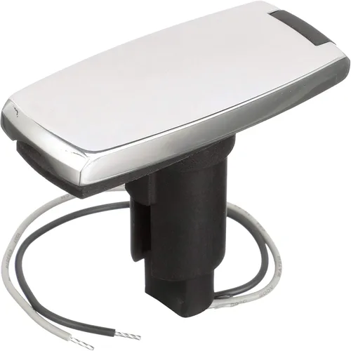 Vista 4 de attwood 910V2SS-7 LightArmor™ 910V Series Rectangle Plug-in Light Base — for All-Around Pole Light, 2-Pin, Black Stainless Cover (Pack of 3)