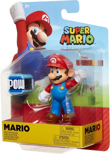 Vista 9 de Super Mario Figura de acción articulada coleccionable de Mario de 4 pulgadas con accesorio de prisionero de guerra