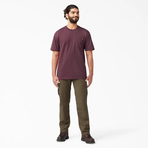 Vista 3 de Dickies - Camiseta pesada de manga corta y cuello redondo para hombre