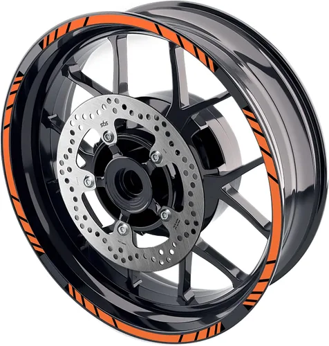 Vista 8 de MC MOTOPARTS Pegatinas para llantas exteriores de 17 pulgadas S01B compatibles con YZF R125 MT125 MT07 MT10 MT25 FZ25 MT03 (azul)