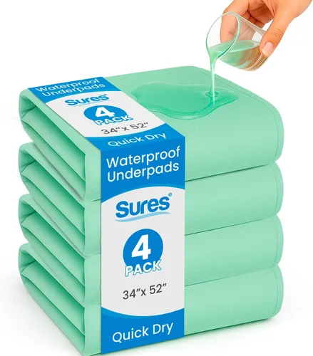 Vista 10 de Vive - Protector de colchón para incontinencia urinaria, lavable, nocturno, resistente, impermeable, reutilizable, para mantener la cama seca