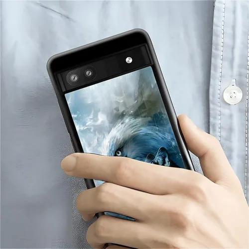 Vista 1110 de Compatible con Google Pixel 4A 5G Mobile Case Creative Acrylic Panel trasero Silicona Protección Grip especialmente diseñado para Google Pixel 4A 5G