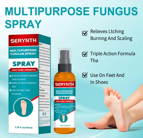 Vista 2 de Spray probiótico para olores de pies para hombres y mujeres, desodorante antifúngico para zapatos y pies con aceites esenciales naturales para pies