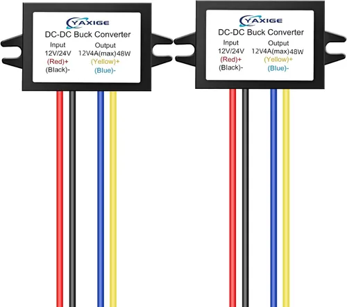 Vista 9 de DC 24V a 5V 4A (máx.) 20W Regulador de voltaje reductor - Módulo reductor impermeable (2 piezas)