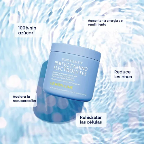 Vista 3 de BodyHealth PerfectAmino Polvo de Electrolitos Sin Azúcar, Hidratación Ayuno Keto Cero Azúcar Mezcla de Bebida de Electrolitos con Minerales Traza