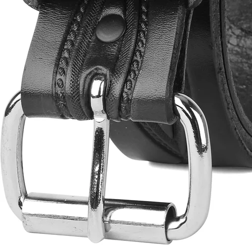 Vista 3 de F&L CLASSIC Cinturón de cuero con herramientas grabado occidental de grano completo de 1-12 pulgadas con broches para hebillas intercambiables, EE.