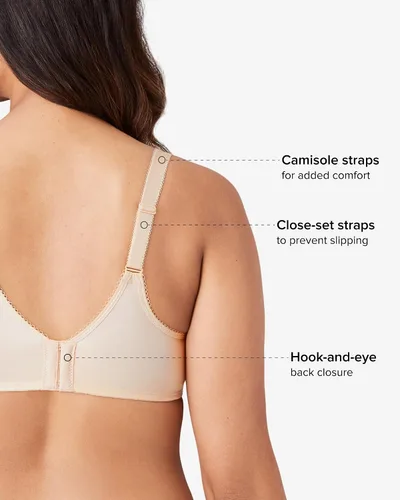 Vista 5 de Wacoal Sujetador básico de belleza completa sin costuras para mujer, 855192 Piel (Naturally Nude)