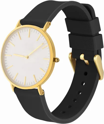 Vista 8 de WOCCI Silicone Watch Bands - Quick Release Soft Rubber Replacement Straps with Gold Buckle (14mm 18mm 20mm 22mm 24mm)