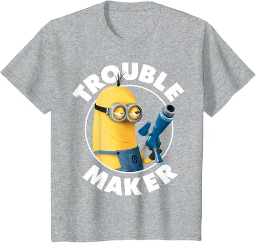 Vista 54 de Despicable Me Minions Kevin Fabricante de Problemas Gráfico Camiseta Negro