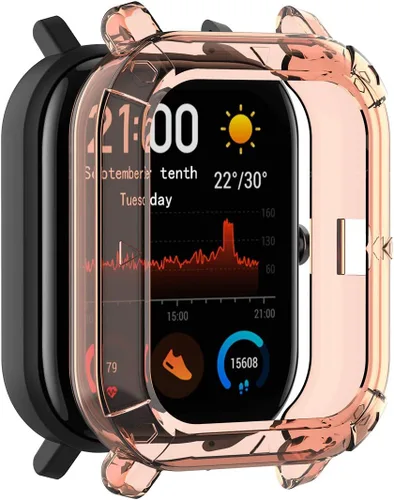 Vista 2 de Funda compatible con Xiaomi Huami Amazfit GTS, accesorios de reloj, TPU suave, a prueba de golpes, protector delgado, protector de parachoques
