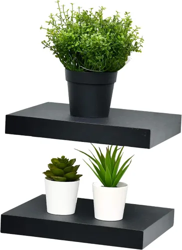 Vista 13 de WELLAND Simons - Estantería flotante de pared (36 pulgadas, blanco)