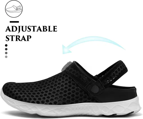 Vista 4 de SAGUARO - Zapatos de jardín de secado rápido para hombre y mujer, zuecos ligeros de jardinería, sandalias de agua para deportes. uso en exteriores
