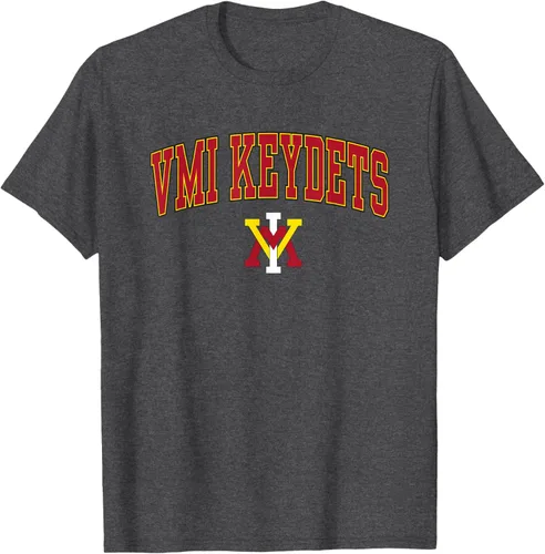 Vista 13 de Camiseta con licencia oficial de VMI Keydets Arch Over, Blanco