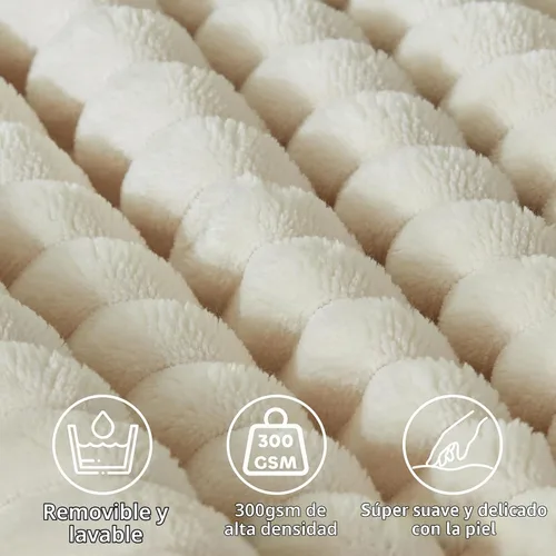 Vista 2 de Almohada de Cuña para Cabecero + Una Almohada Larga de Rollo para el Cuello Almohada Corporal, Almohada Grande de Cabecero con Funda Removible Beige