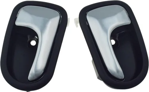 Vista 6 de Par de manijas de puerta interiores izquierda y derecha cromadas para Mazda Protege 626 Ford Activa Liata Tierra