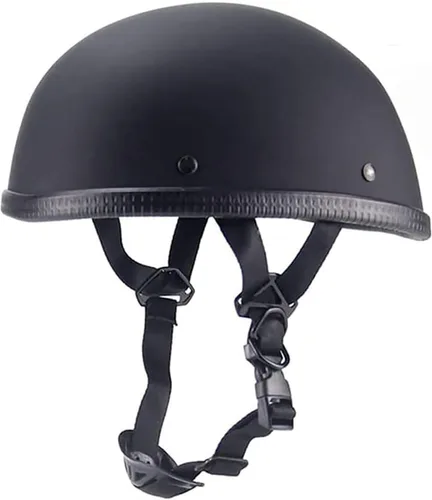 Vista 7 de Medio casco de motocicleta de estilo retro, diseño clásico, medio casco de motocicleta, certificado por DOT