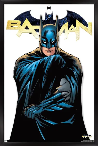Vista 8 de Trends International DC Comics Batman Feature Series - Póster de pared, 22.4 pulgadas de largo x 14.7 W, versión enmarcada de madera de granero