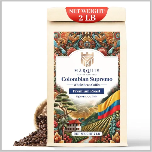 Vista 9 de Marquis - Café molido Yirgacheffe etíope, tostado molido rico y audaz, tostado medio fresco con un sabor afrutado, café etíope premium, 1 libra