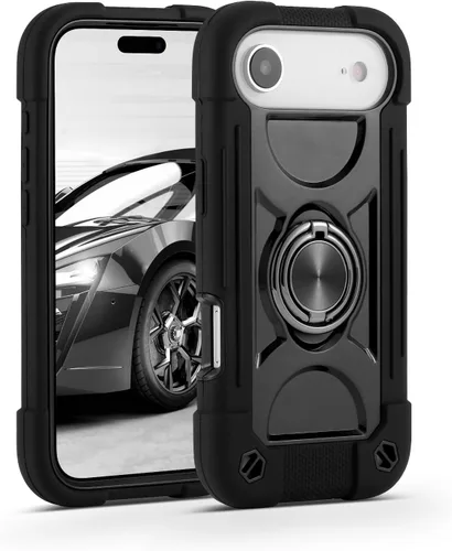 Vista 66 de MARKILL Funda compatible con iPhone Air de 6.5 pulgadas 2025 con soporte de anillo giratorio de 360 grados, protección contra caídas de grado
