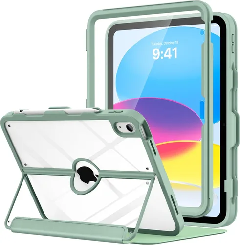 Vista 24 de MoKo Funda para iPad (A16) de 11ª/10ª generación con soporte para lápices A-Azul marino