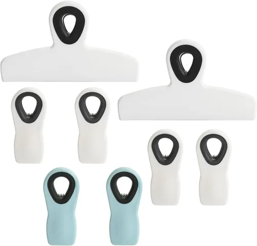 Vista 10 de Clips para pan, clips para bolsa, clips magnéticos, clips para chips, clips para bolsa, clips de alimentos para paquetes de alimentos, clip
