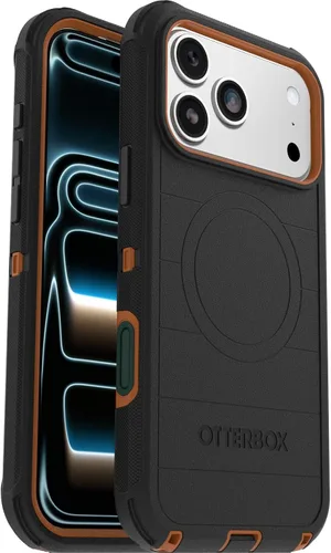 Vista 22 de OtterBox Funda para iPhone 17 Defender Pro Series - Negro - Funda para iPhone resistente, resistente y duradera, se ajusta a MagSafe