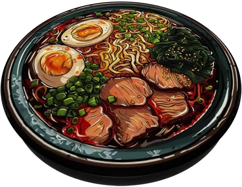 Vista 2 de Ramen Lover - Sopa de fideos de comida japonesa para amantes del anime, PopSockets estándar PopGrip