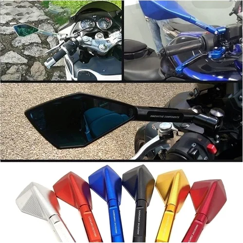 Vista 7 de Accesorios para espejos retrovisores de motocicleta, espejos laterales CNC negro para Kawasaki Ninja 250 Ninja 300R Z250 Z300 VERSYS 300X