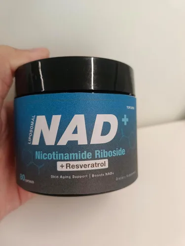 Vista 8 de NAD+ Suplemento licotinamida ribosida liposomal resveratrol 1000mg Suplemento orgánico puro para un envejecimiento saludable, cerebro, energía
