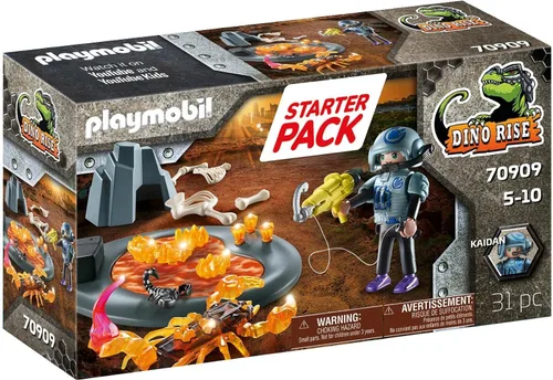 Vista 4 de Playmobil Paquete de inicio Dino Rise: Escorpión de Fuego