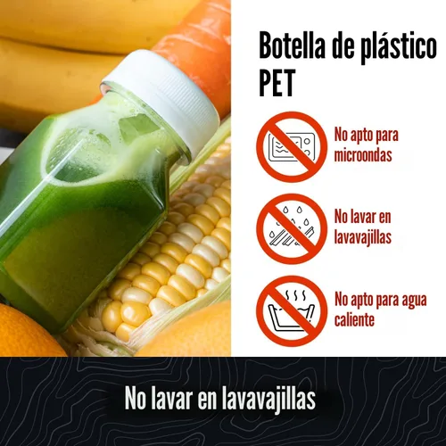 Vista 2 de Norcalway 10 botellas de plástico de 2 onzas con tapas – Ginger Shot – Apto para congelador, a prueba de fugas, sin BPA, botellas de viaje pequeñas