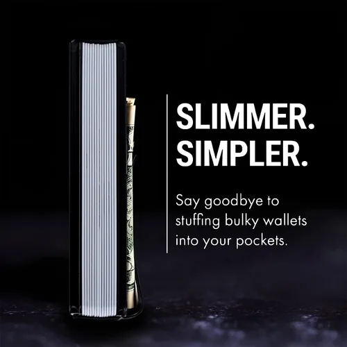 Vista 3 de Gadsden - Billetera táctica para hombre Don't Tread on me 1776 Slim Money Clip America Land of the RFID Bloqueo Gratis Cartera de metal grabada