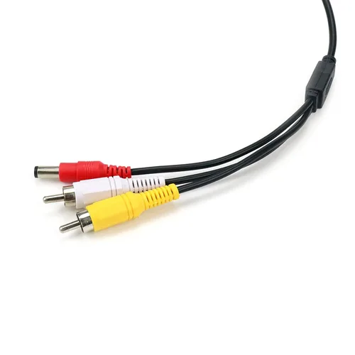 Vista 2 de RCA macho a macho cable de alimentación de audio y video para cámara de seguridad CCTV de 50 pies de largo