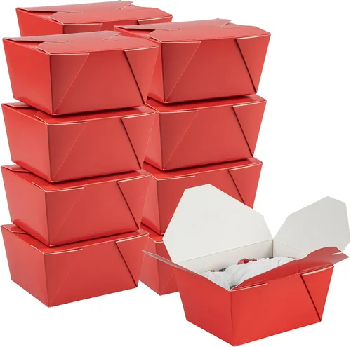 Vista 19 de Restaurantware Bio Tek - Cajas para llevar de 30 onzas, 200 loncheras para llevar, cierre de tabulación, resistentes al calor, desechables, de papel