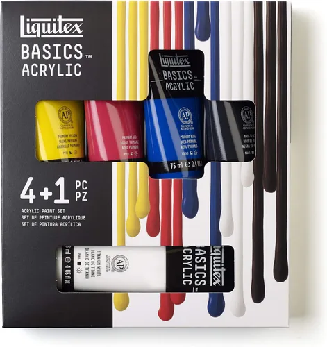 Vista 7 de Liquitex BASICS - Juego de pintura acrílica, 6 tubos de 22ml (0.74 onzas), fluorescente