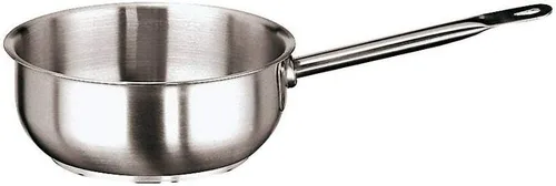 Vista 3 de Paderno World Cuisine "Grand Gourmet" - Sartén curvada de acero inoxidable de 1-3/4 cuartos de galón