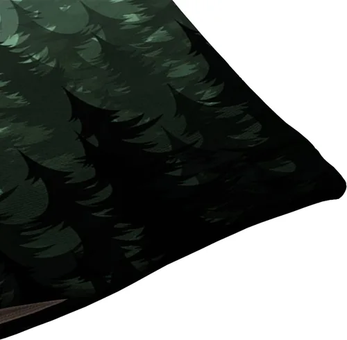 Vista 5 de Solekla Jcp152 - Funda de cojín decorativa de lino y algodón con diseño de pinos en acuarela para sofá, cama, 12 x 20 pulgadas