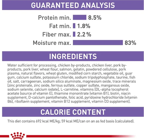 Vista 5 de Royal Canin Feline Health Nutrition - Rebanadas finas esterilizadas/castradas en salsa para gatos, 3 onzas (paquete de 24)